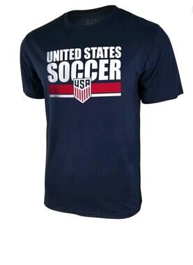 Icon Sports USA Soccer World Cup T-Shirt Navy Blue Size S Fifa Games Patriotic